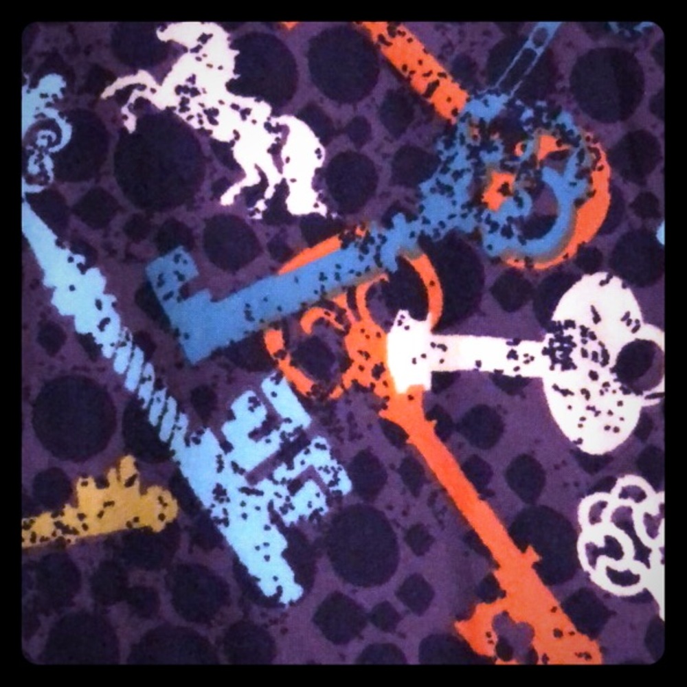 Key leggings with unicorns one size